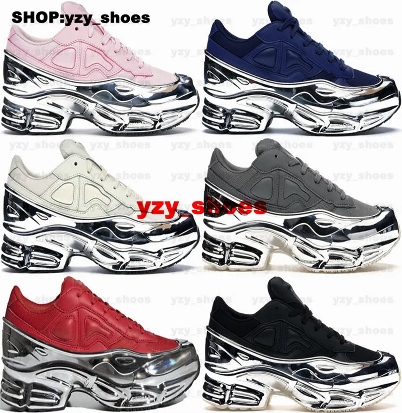 Treinadores Designer Ozweego Raf Simons Tamanho Grande 12 Sapatos Sapatilhas Us 12 Mens Mulheres Unity Ink Prata Metálico Running Eur 46 Casual Us12 Red Ash Clear Pink Gym