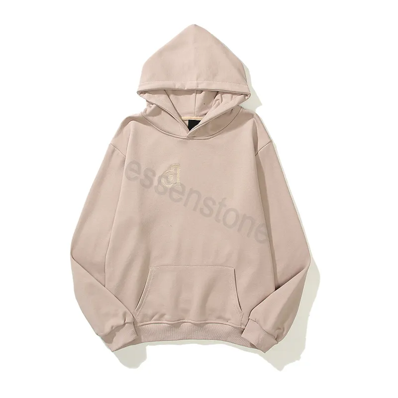 23SS Frau Unentschieden Hoodie Pullover Sweatshirt Neue Stickerei Buchstabe d Pullover Gedruckt Waschen Rundhals Weibliche Baumwolle Unentschieden Hoodie