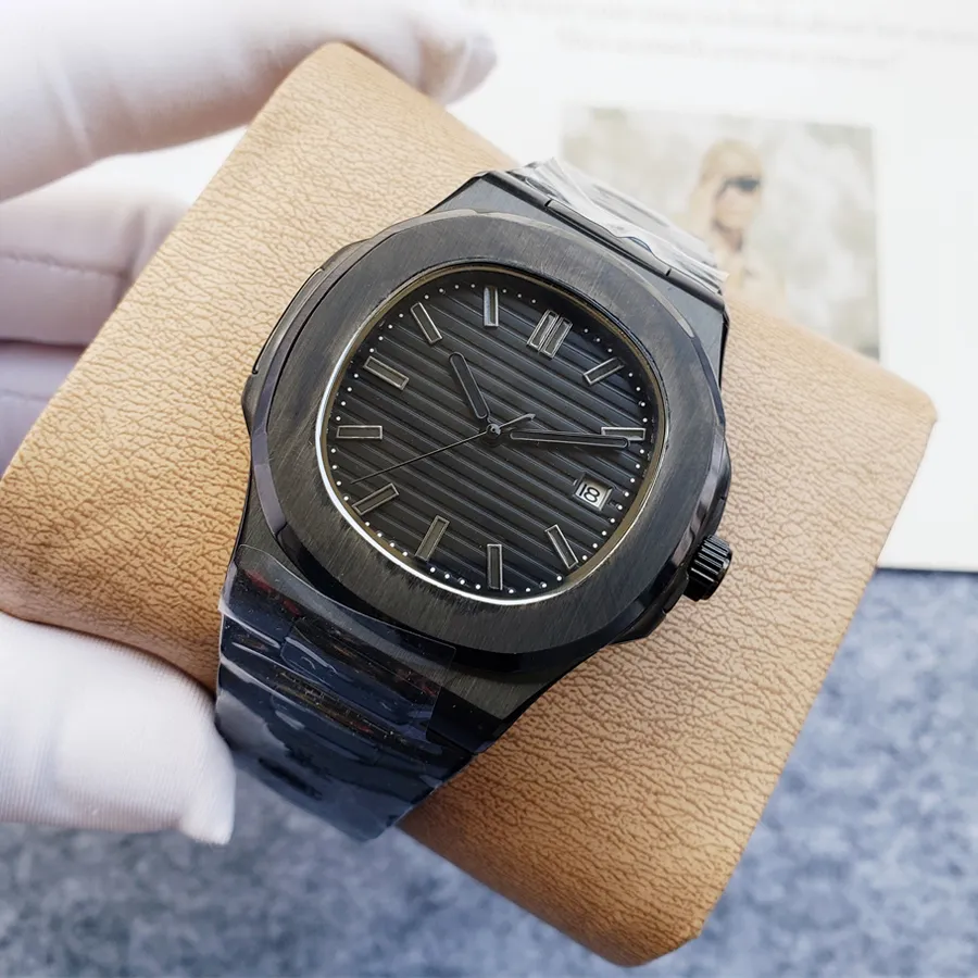 Moda pełna marka zegarki na rękę mężczyźni męski styl AAA automatyczny mechaniczny luksus z logo zegar ze stali nierdzewnej PH 91