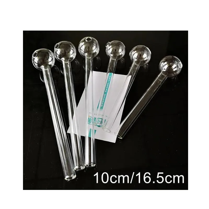 4 Inch 6 Inches Clear Pyrex Smoking Pipe Glass Oil Burner Pipes Mini ...