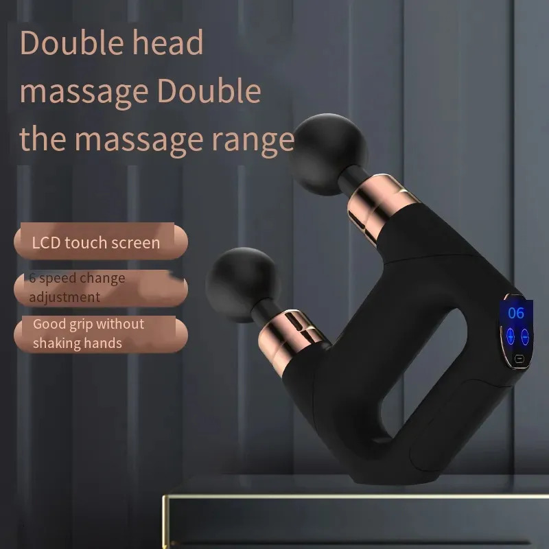 Full Body Massager Electric Fascia Portable 6 Gears Justerbar muskelavslappning Fitness Hälsovård Massage Formning Låg brus 231117