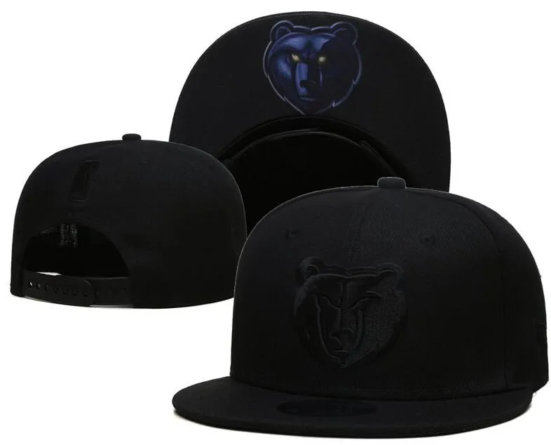 Memphis''grizzlies''ball caps casquette 2023-24 unisex mode bomull baseball cap snapback hatt män kvinnor sol hatt broderi vår sommar mössa grossist a11