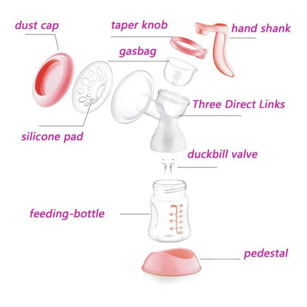 Manual-Breast-Feeding-Pump-Original-Manual-Breast-Milk-Silicon-PP-BPA-Free-With-Milk-Bottle-Nipple-With-Sucking-Function-Breast-Pumps-T0100 (4)