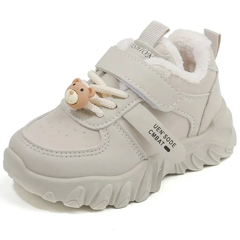 Sneakers Kruleepo Children Girls Boys Autumn Winter Plush Warm Casual Shoes Baby Kids Outdoor Sports Tennis Running 231117