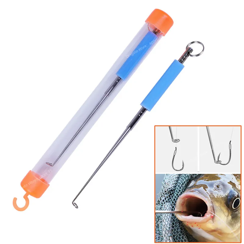 Stainless Steel Easy Fish Hook Remover Safety Fishing Hook Extractor Detacher Rapid Decoupling Device Fishing Tools Equipment FishingFishing Tools