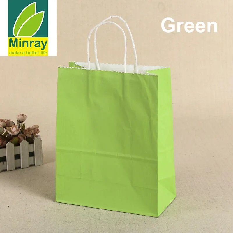 Wholesale Personalized Printed Green Paper Party Bags With Handles Eco Friendly Gift Bag 16x8x22cm With Fedex UPS From Muzipainting 486.69 DHgate.Com