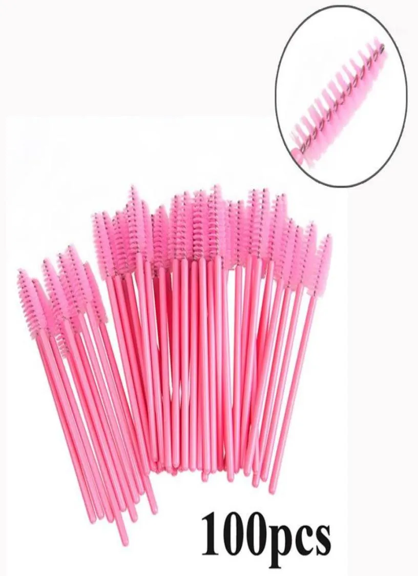 100pcs Kirpik Fırçası Uzatma Gözü Kilp Makup Mini Maskara Wands Tool8731441