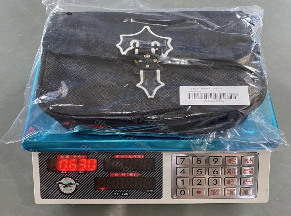 Trapstar Bag Rear Zipper Men Single Shoulder Bagss Trendy Shoulders