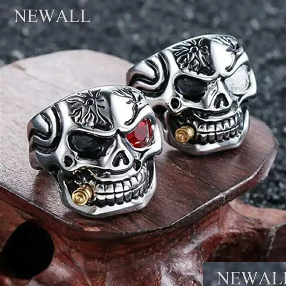 2.75TCW Diamond Skull Ring Set Gothic Skull Engagement Rings | Skull  engagement ring, Womens jewelry rings, Gothic engagement ring