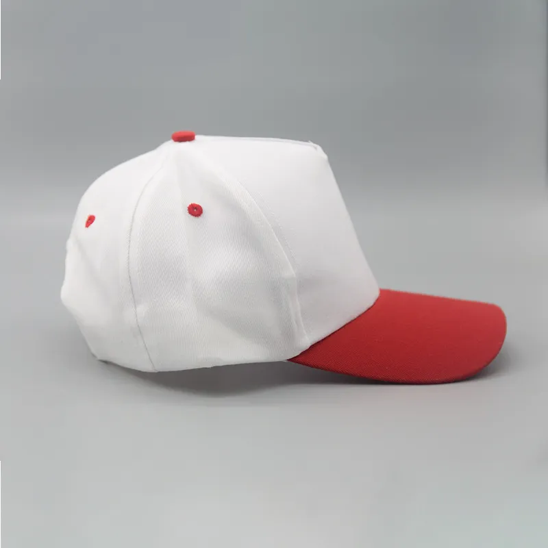 Sublimazione Blanks Berretto da baseball Cappello a trasferimento termico Stampa a caldo Cappelli bianchi Personalizza Cappellini per bambini A02