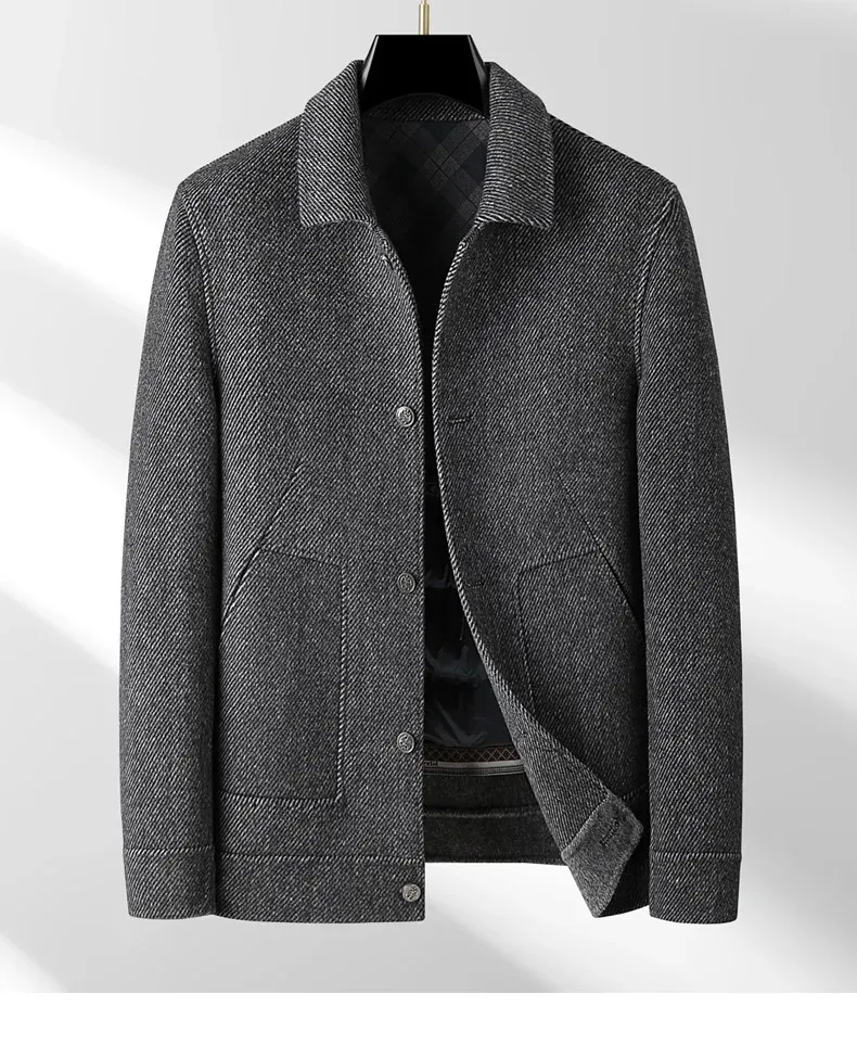 DHgate.com:Men's Wool Blends Doublesided Woolen Jackets