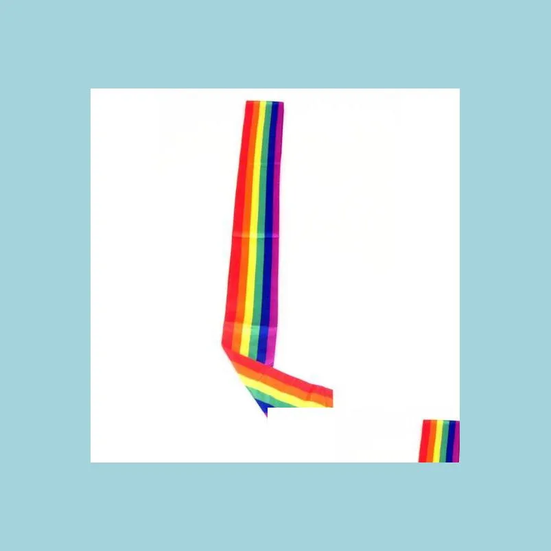 Altri articoli per feste per eventi Gay Pride Arcobaleno Fascia in raso Vuoto Galateo Telai Tema Festivo Bomboniere Accessorio 150X9 Cm Drop Deliver Dh7Au