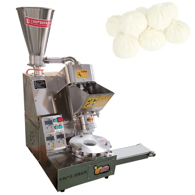 0-2000 pcs/h لحم الخنزير Baozi Maker على البخار محشو بوك مومو صنع آلة المكتب البرازيلية المقلية الدجاج كعكة فطيرة فطيرة الفطيرة