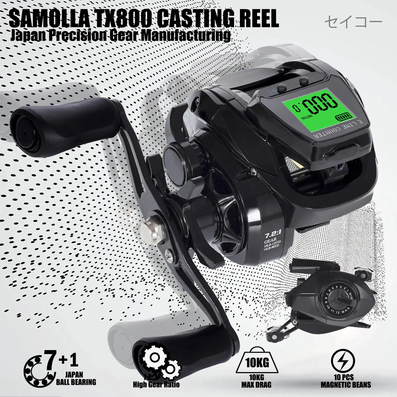 Fly Fishing Baitcasting Reel 7.2:1 Gear Ratio 10 kg Salt-Resistant High-Speed LED Screen from Dhgate Fly Fishing Reels2 - price 51.06 Fly Fishing Baitcasting Reel 7.2:1 Gear Ratio 10 kg Salt-Resistant High-Speed LED Screen from Dhgate Fly Fishing Reels2 - price 51.06