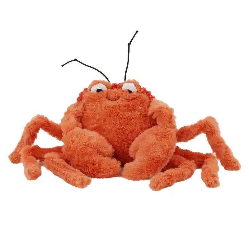 Plyschdockor 45 cm orange krabba leksak mjuk tecknad modell dekoration kasta kuddar för pojkar och flickor julsemester födelsedagspresent 231117