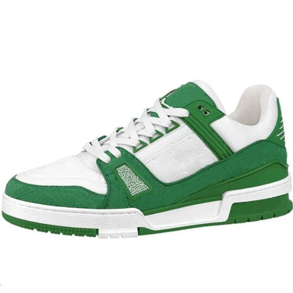 2023 Designer Sneaker Virgil Trainer Casual Shoes Calfskin Leather Abloh White Green Red Blue Letter Overlays Platform Low Sneakers Size 36-45 MKJKM00001