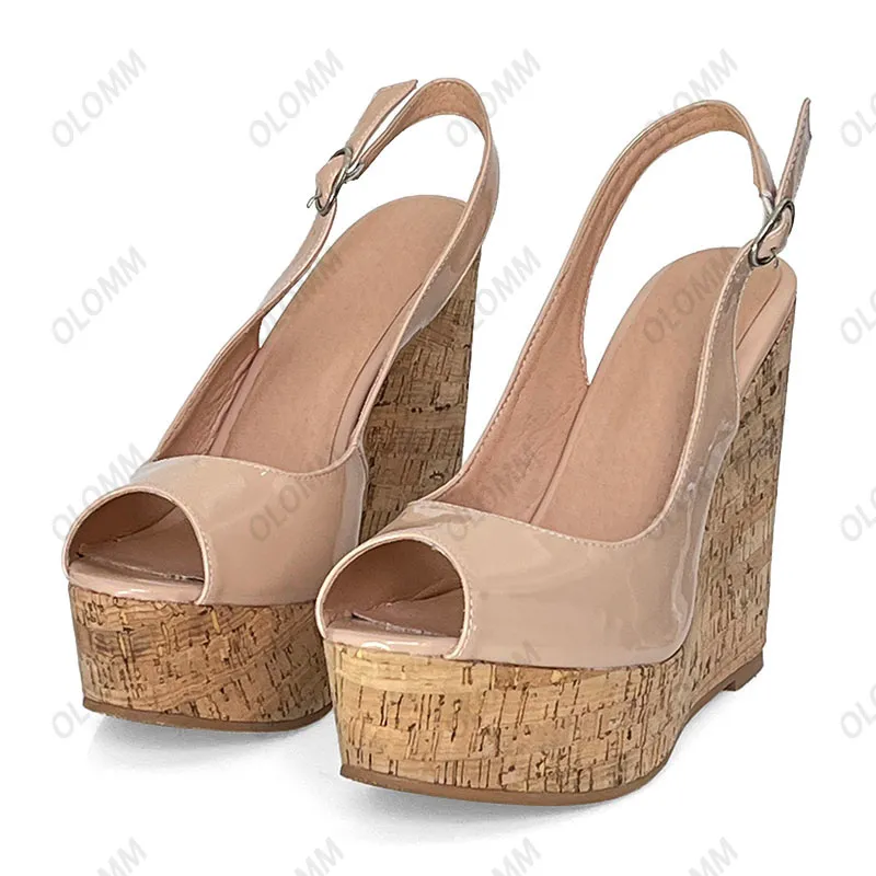 Nude wedges deals size 5