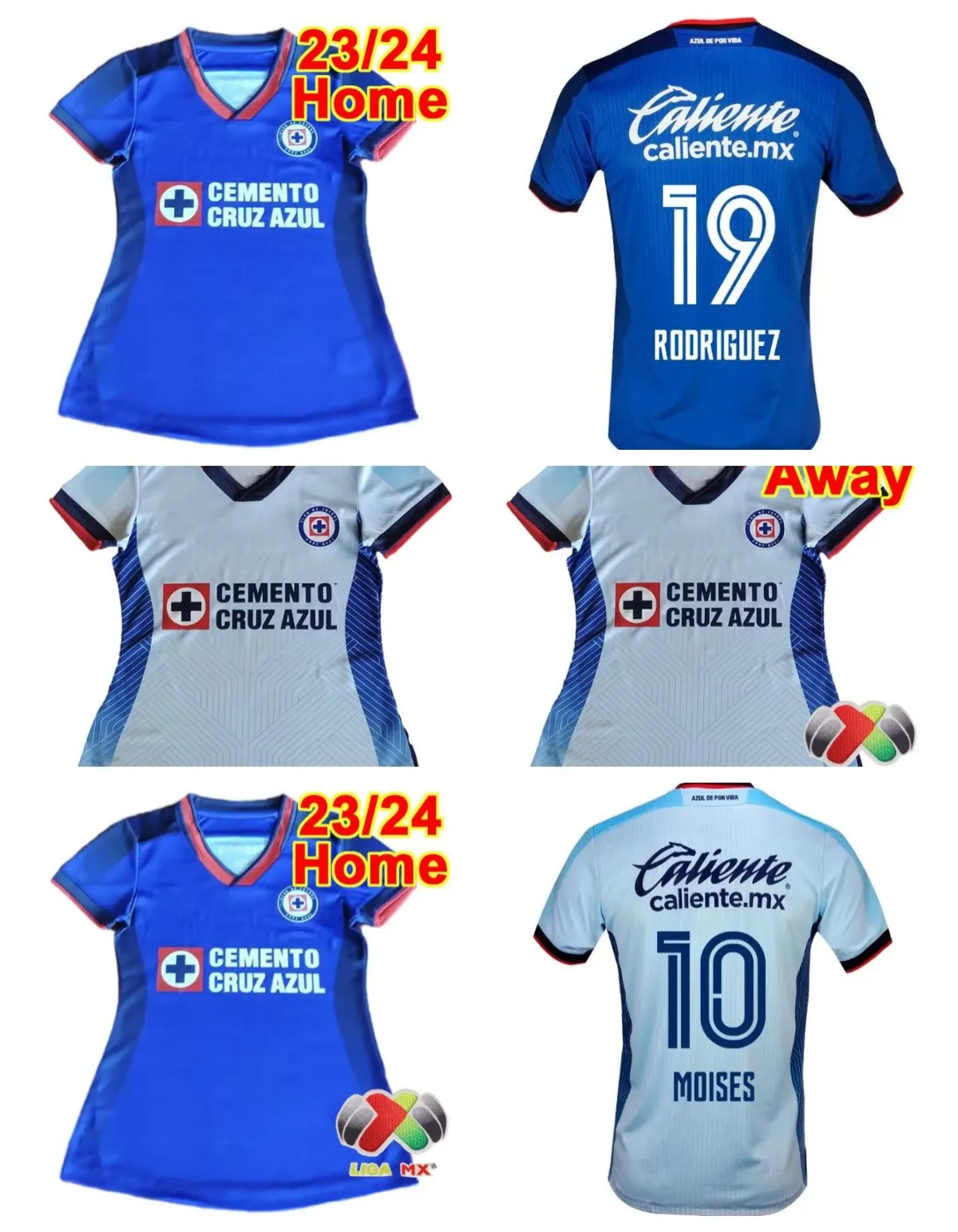2023 2024 Cruz Azul Soccer Jerseys 23 24 CDSyC Mexico League BACA