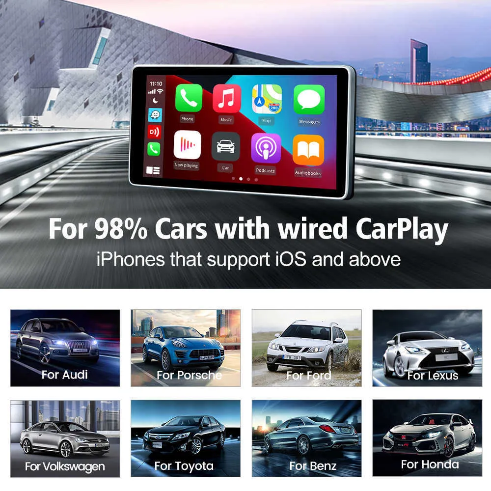 Wireless Android Auto Adapter , Support Wireless CarPlay Dongle