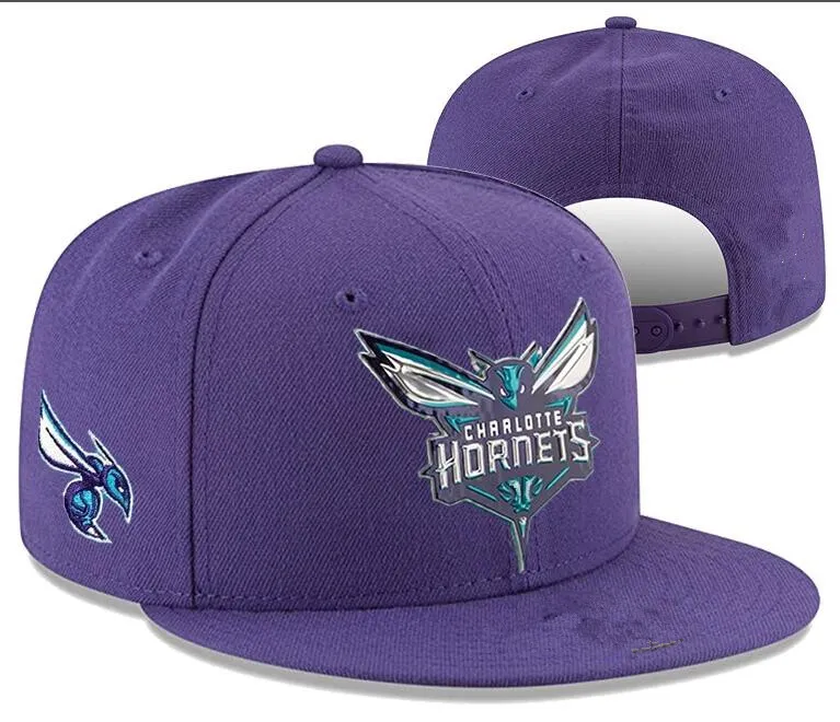 Charlotte''Hornets''Ball Caps Casquette 2023-24 unisexe mode coton casquette de baseball chapeau snapback hommes femmes chapeau de soleil broderie printemps casquette d'été en gros a1
