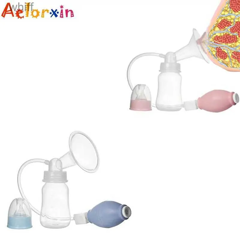 Breastpumps Baby Accessories Breast Pumps Silicone Manual Control Breast Powerful Baby Nipple Suction Feeding Milk Saver BottlesL231118