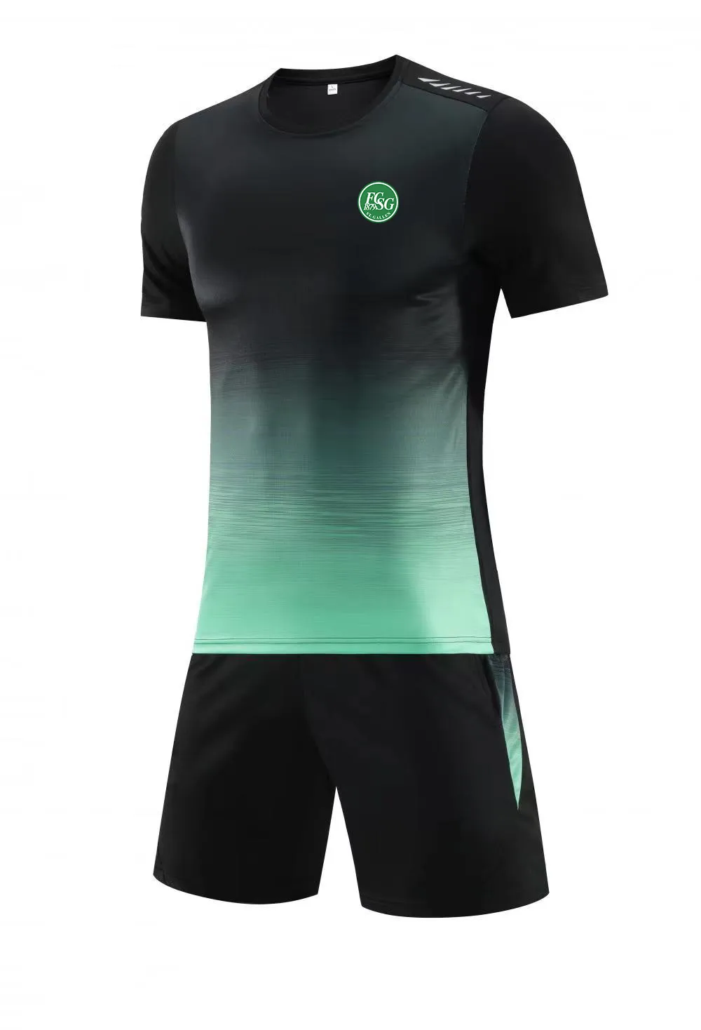 Tute da uomo FC St. Gallen tuta estiva per il tempo libero a maniche corte tuta sportiva da allenamento outdoor T-shirt da jogging per il tempo libero camicia sportiva a maniche corte