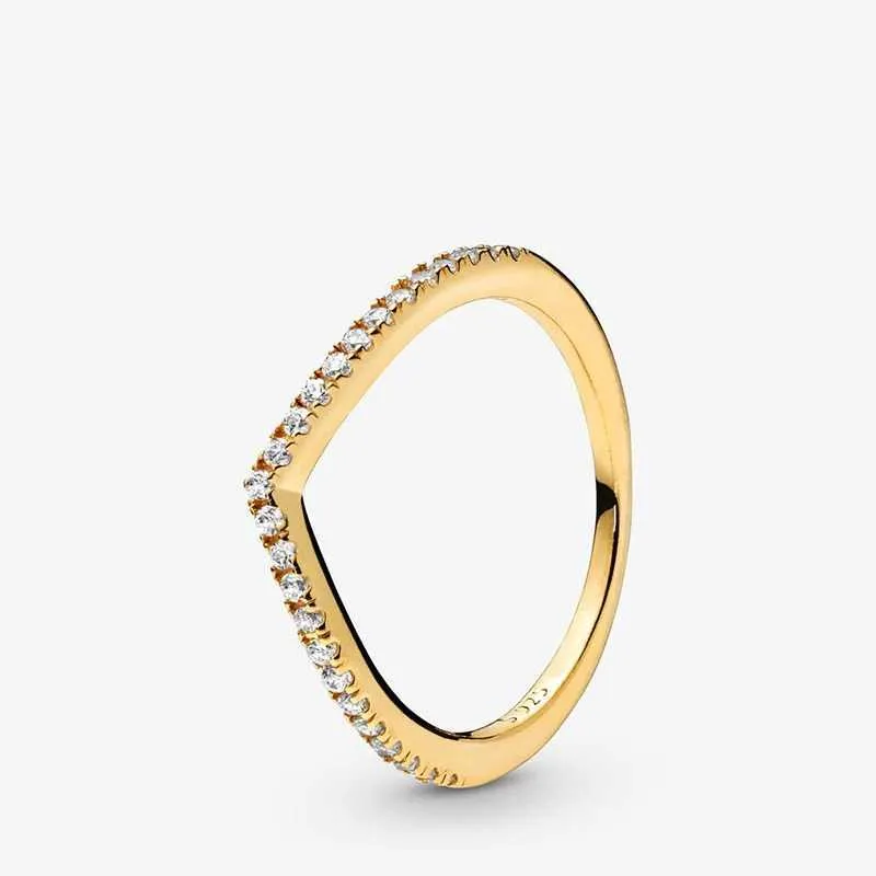Bandringar bekvämt att bära 925 Solid Silver Classic Tiara Shine Sparkling Finger Ring Original Women Jewelry Gift for Daily Life Scenes AA230417
