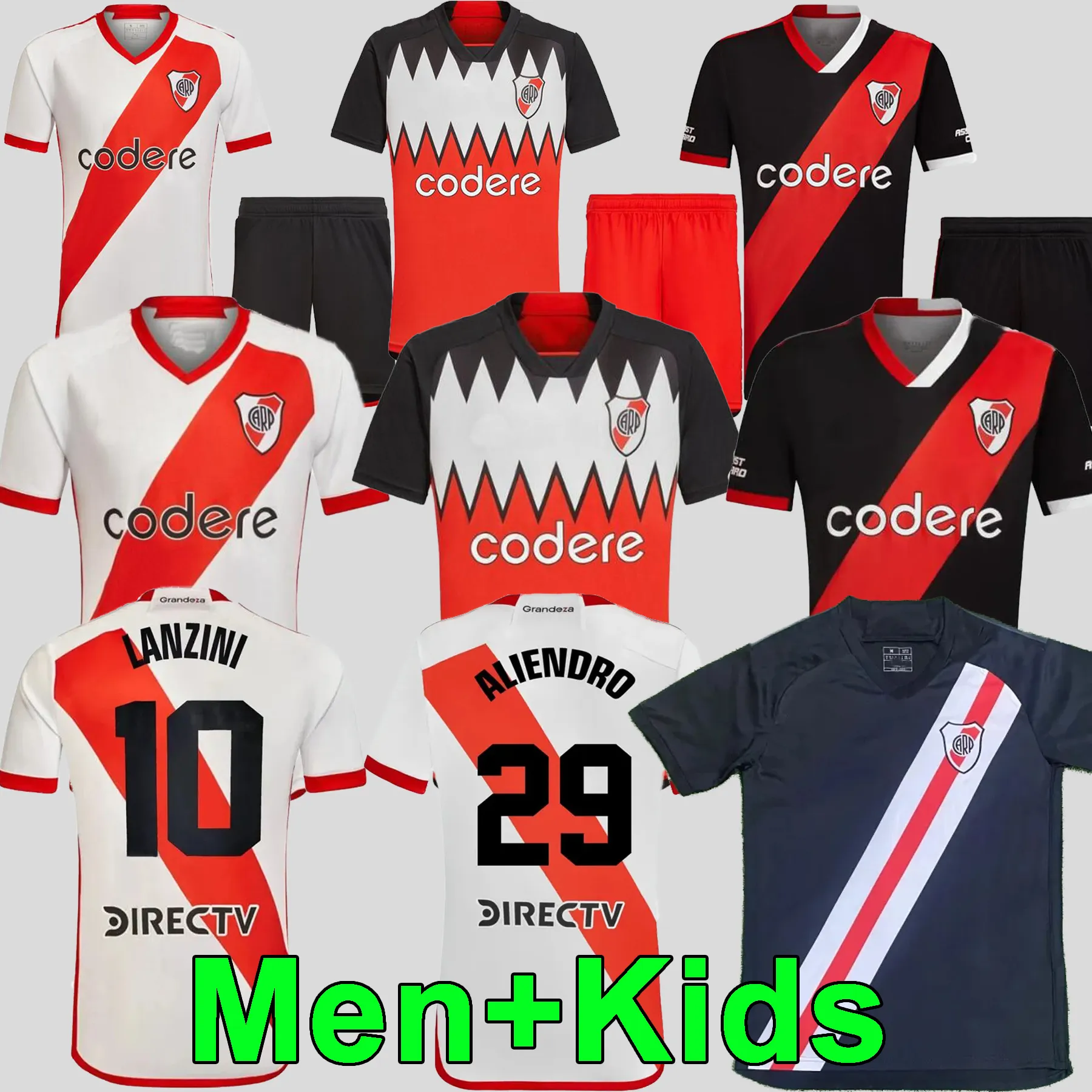 2023 2024 River Plate Soccer Jersey Home Away 3rd Lanzini Fernandez Barco Palavecino Borja 23 24 M. Suarez de La Cruz Libertadore Smen Kids Kit Stairts