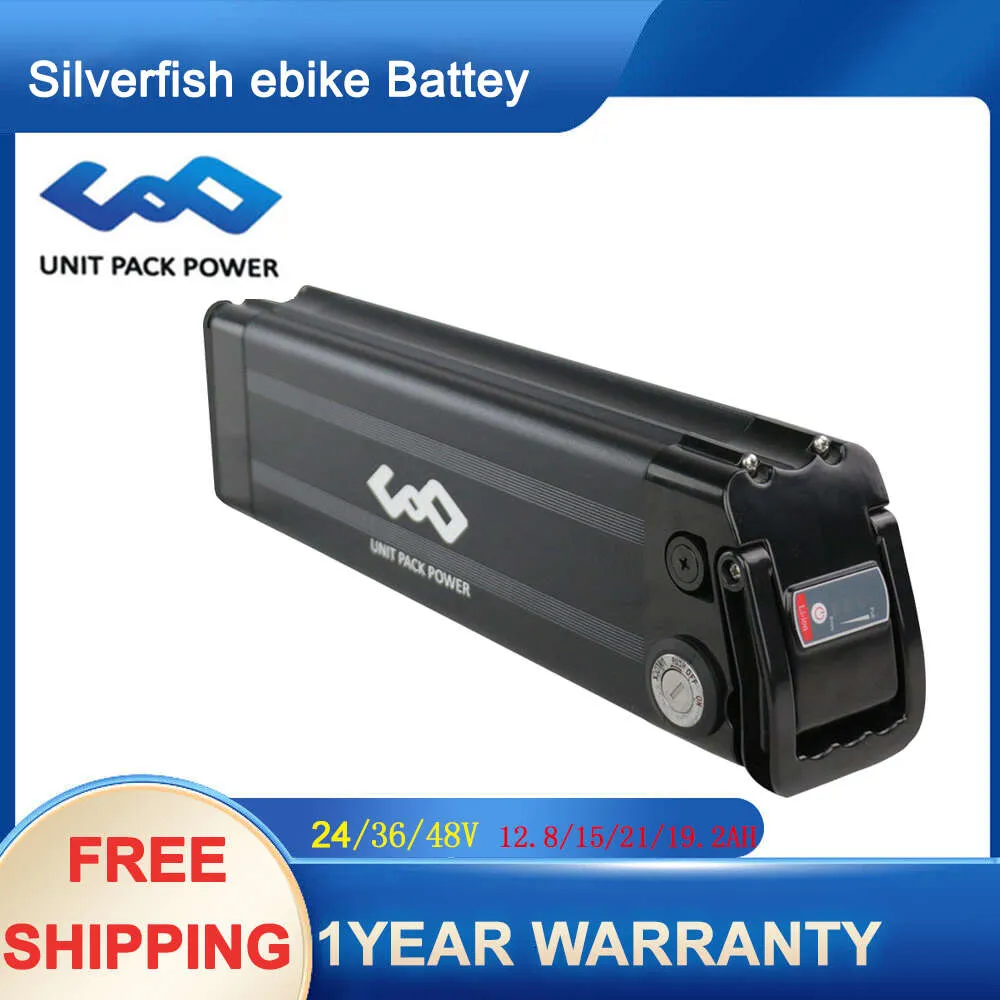 Silverfish 36V17.5AH Składanie baterii litowej eBike 48 V 12,8AH 15AH Electric Mountain Bike Bateria litowo-jonowa dla silnika 250W-500W