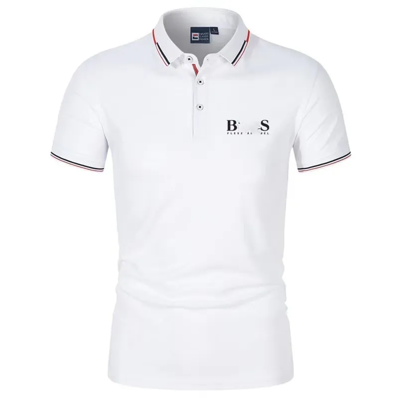 S-4XL Best Seller New Polo Shirt Men Short Sleeve Casual Shirts Mans Solid Classic T Shirt