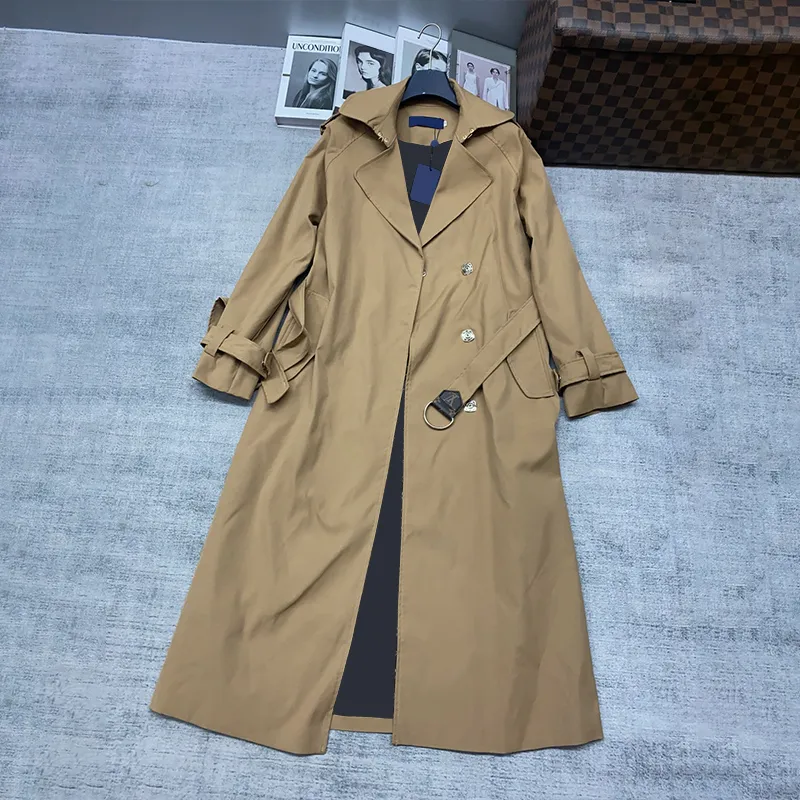 Trench da donna invernali casual con risvolto collo outwear stile lungo Nuovo cappotto in lana pieno party S M L XL