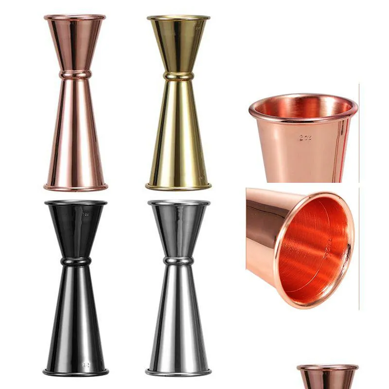 Other Bar Products Stainless Steel Measuring Cup Double Headed Crim Cocktail Cups With Scale 30/60Ml Bartending Tool Drop De Dhgarden Dhewb