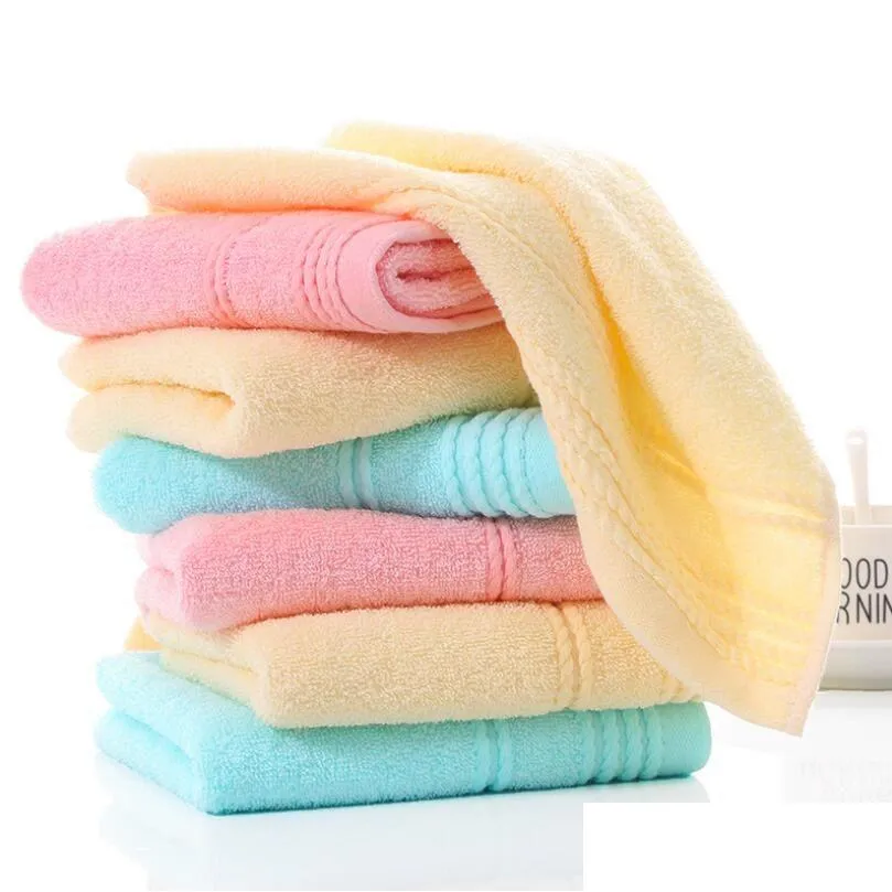 Towel Pure Cotton Super Absorbent Towel Thick Soft Comfortable Bath Towels 30X70Cm Drop Delivery Home Garden Home Textiles Dh9Yj