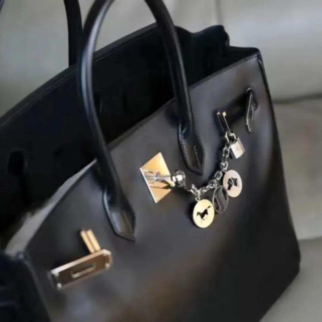 FengFaer Purse Charms - Heart Black Zircon Bag Charms For Handbags, Keychains & Accessories - View #6