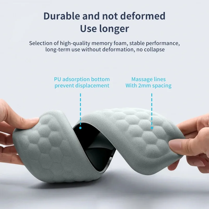 Tappetino mouse ergonomico con poggiapolsi, design massaggiante, comfort migliorato per gaming e ufficio | Leroy Merlin
