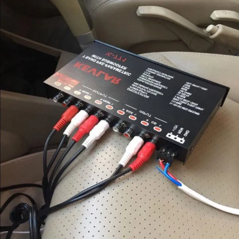 Car Audio Grafische Equalizer Universele Low Pass 7‑Band Variabele Versterkingsaanpassing High Level Input EQ Voertuigaccessoires Voor Stereosysteem