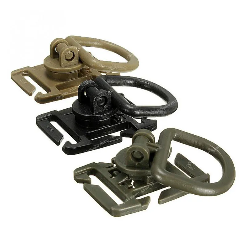 5pcs Tactical Grimlock Rotation D-Ring Clips Backle MOLLE SWEBBING SACKPACKS BLOCKING CARABINER EDC Tool Camping RingoutoutDoor Tools MOLLE SYSTÈME