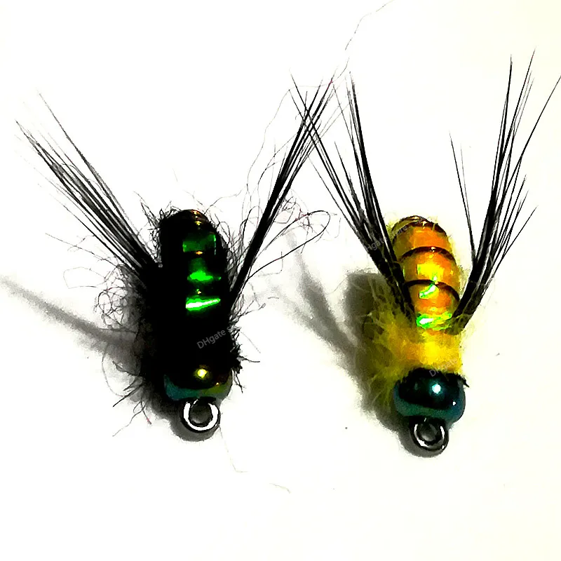 Bright Skin Black Fly Lure Set Trout, Fly & Insect Bait For