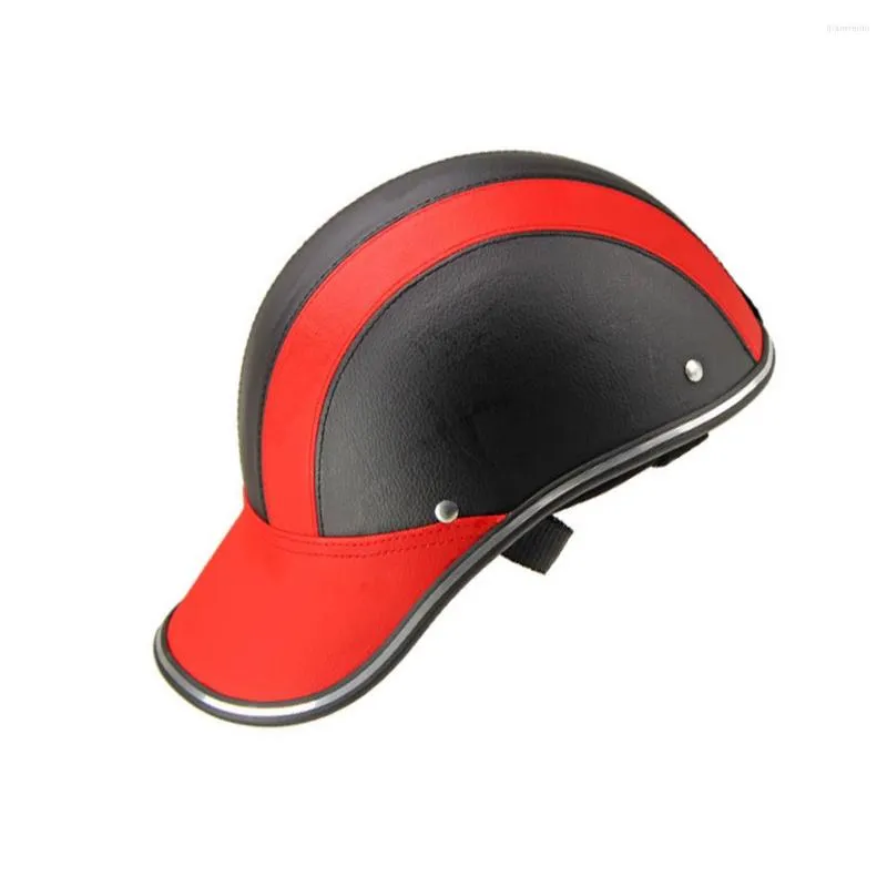 Capacetes de motocicleta meio capacete de capacete tampas de beisebol destacável portátil fofo engraçado chapéu de plástico para caminhada de rocha skateboarding