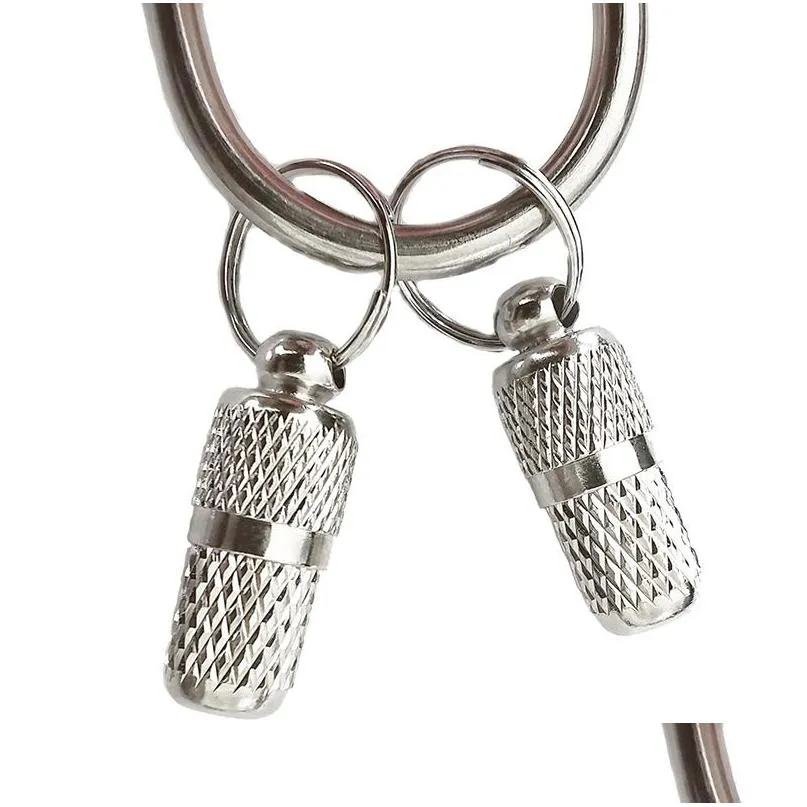 Étiquette de chien carte d'identité mode pendentif pour animaux de compagnie anti-perte en laiton étiquette collier porte-clés étiquettes 8X21Mm animaux fournitures livraison directe maison jardin Dhgarden Dhpmt