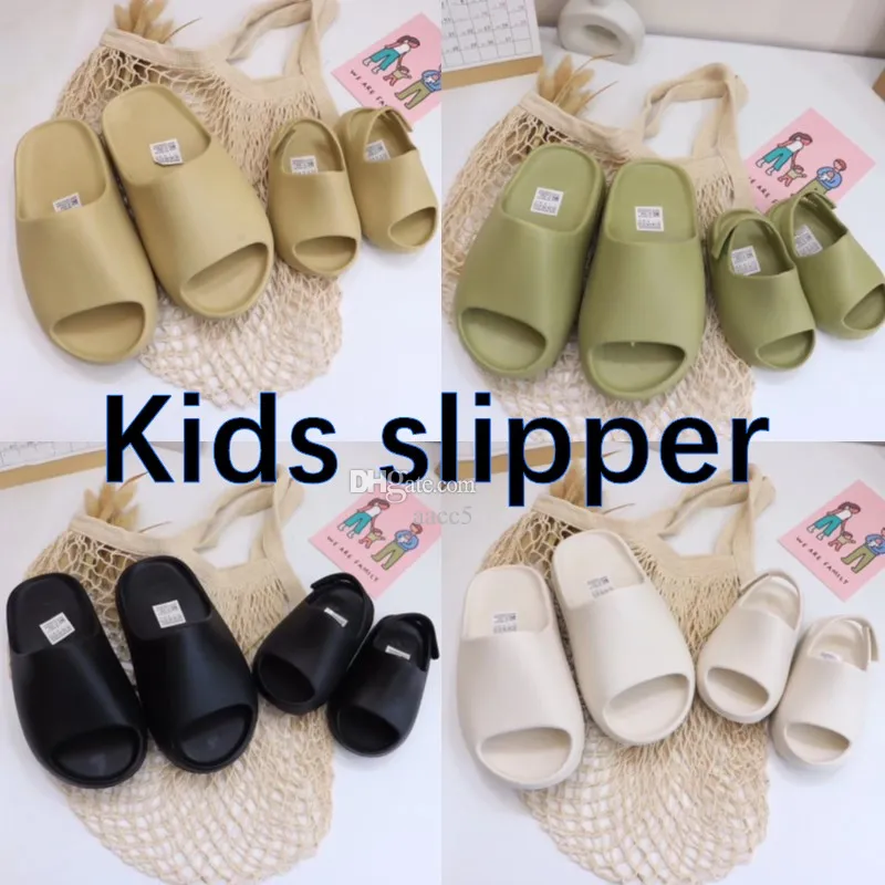 Kleinkinder Kinderschuhe Baby Slide Foam Runner Slipper Jungen Mädchen Designer Hausschuhe Schwarzer Schuh Jungen Turnschuhe Kinder Kind Mode Graue Tainer