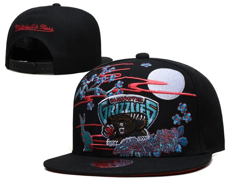 Memphis''Grizzlies''Ball Caps Casquette 2023-24 unissex moda algodão boné de beisebol snapback chapéu homens mulheres chapéu de sol bordado primavera verão boné atacado a4