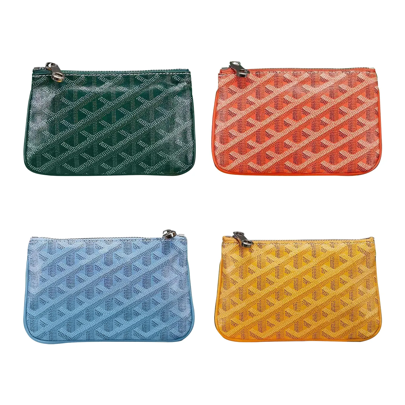 Portamonete di moda Mini Portamonete di lusso Porta carte d'identità Senats Designer di alta qualità Porta carte da donna Porta carte in pelle Pochette porta chiavi Portafogli con cerniera Portafogli da polso