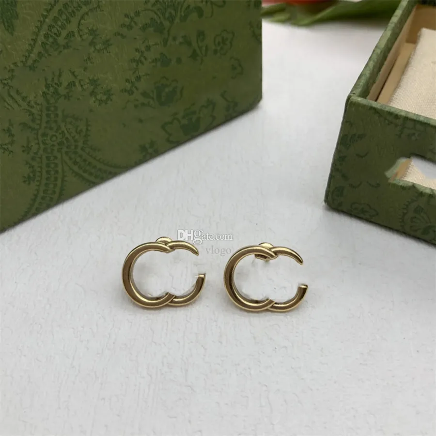 Woman Fashion Designer Earring Brand stud Earing Letter Double G Diamond Pearl Gold Hoop earring ggity For Women Trend earrings