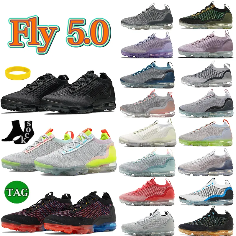 Scarpe da corsa Fly 5.0 da uomo 5.0s Nero Antracite Bianco Nero Argento metallizzato Pure Platinum Photo Blue Crimson Runner Sneakers Uomo Donna Designer Mesh Sport Trainers