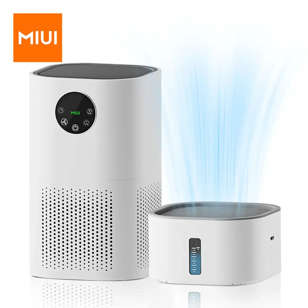 Purificadores de ar MIUI Purificador com umidificador Combo para alergias domésticas e animais de estimação fumantes de cabelo no quarto H13 True HEPA Filter2in1 231118