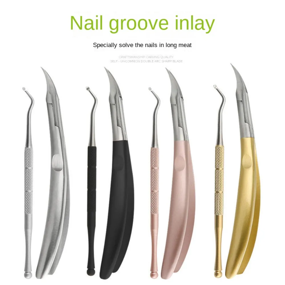 Nagelklippare Paronychia Förbättrad rostfritt stål Trimmer Ingrown Pedicure Care Professional Cutter Nipper Tools Fötter Toenail 230417