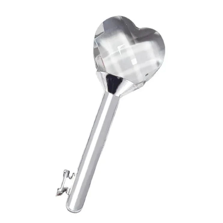 Chave de Cristal Heart com caixa de presente Favors Birthdays Keetakes Party Giveaway Gift for Guest Dh8624