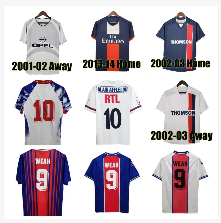 Ronaldinho Retro Soccer Jersey Okocha 93 94 95 96 13 14 Leroy Adailton Beckham 98 99 00 01 02 03 90 92 Classic Rai Anelka Ibrahimovic Camisas de Futebol Simone Rothen