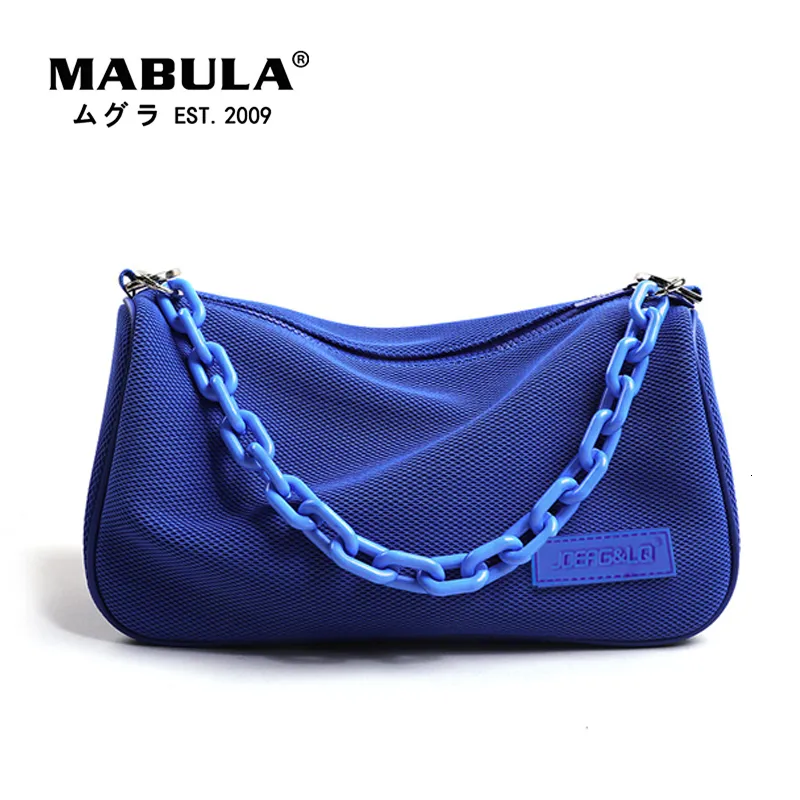 Avondtassen Tas voor dames Damestassen MABULA Selempang Gym Bergaya Warna Permen met Rantai Tangan Warna warni Fashion 230418